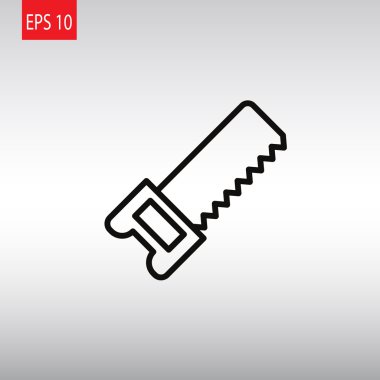 demir testeresi aracı simgesini