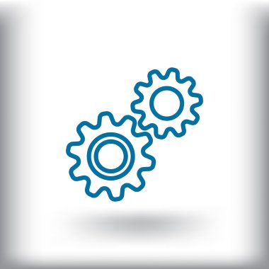 dişli tekerlek mekanizması simgesi