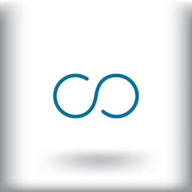 Infinity soyut işareti simgesi  