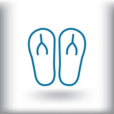 plaj terlikleri simgesi 