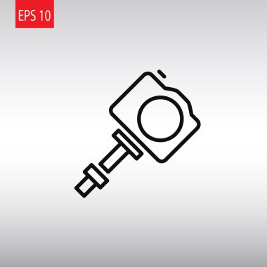 monopod selfie simgesi