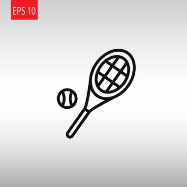 Tenis raketi topu simgesiyle