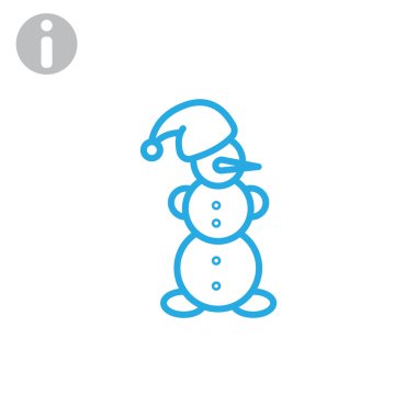 Yılbaşı kardan adam simgesi