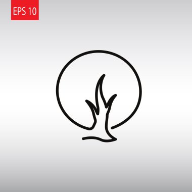 soyut ağaç simgesi