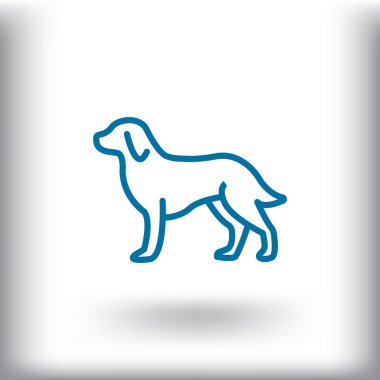 Köpek web simgesi. 