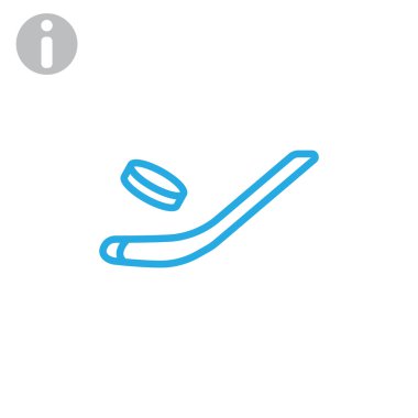 Hokey Sopası ve Puck Simgesi 