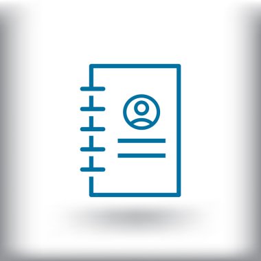 iletişim kitabı simgesi. 