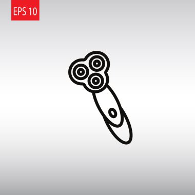 Elektrikli tıraş makinesi simgesini