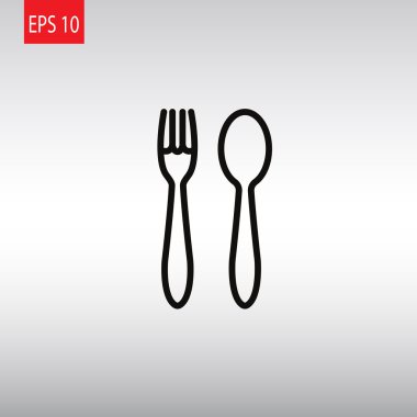 Çatal kaşık simgeler