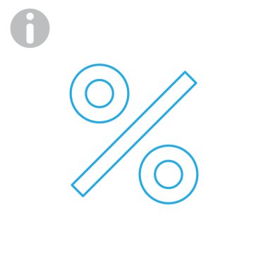 iş, finans yüzde simgesi