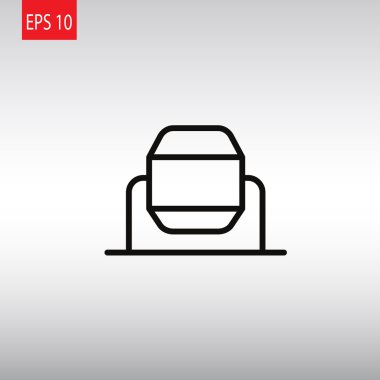 Beton karıştırıcı simgesini