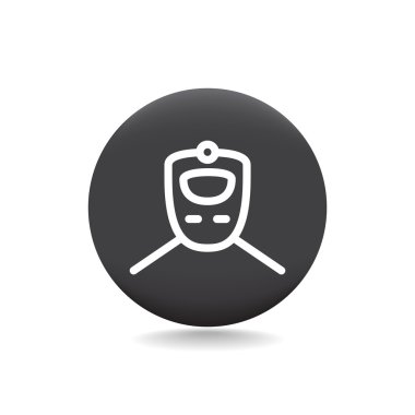 Tren ulaşım simgesi.