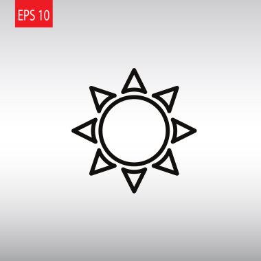 Güneş hava simgesi 