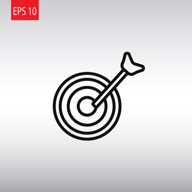 dart tahtası hedef simgesini