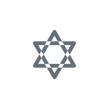 Davut'un yıldızı simge.  