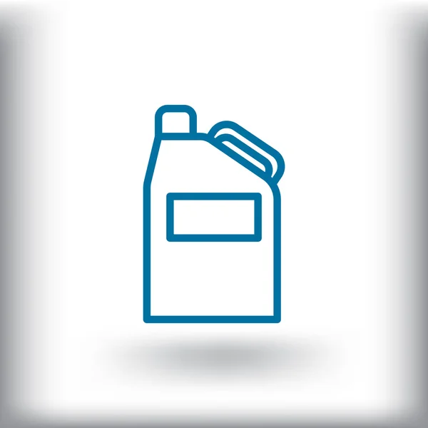 Jerrycan for benzine icon — Stock Vector