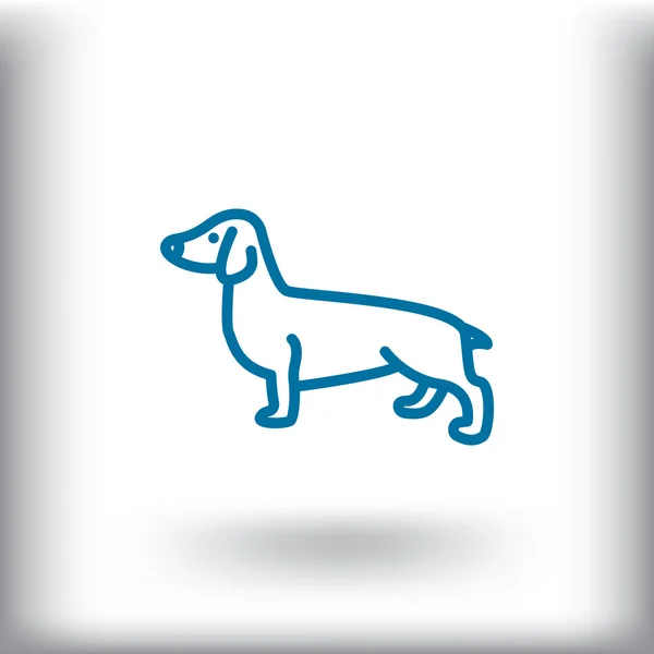 犬の web アイコン. — ストックベクタ