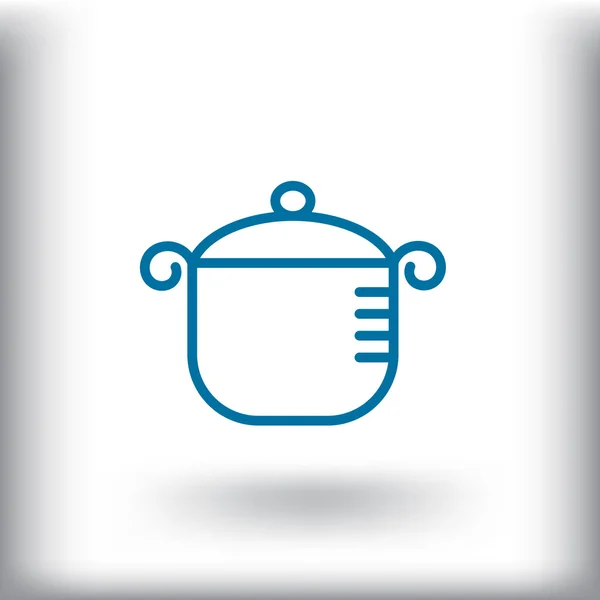 Kitchen pan icon — Stock Vector