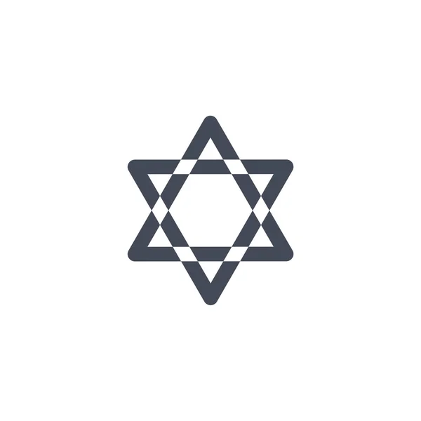 Star of David icon. — Stock Vector