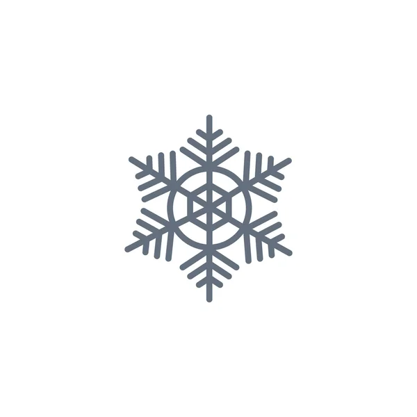 Invierno Copo de nieve icono — Vector de stock