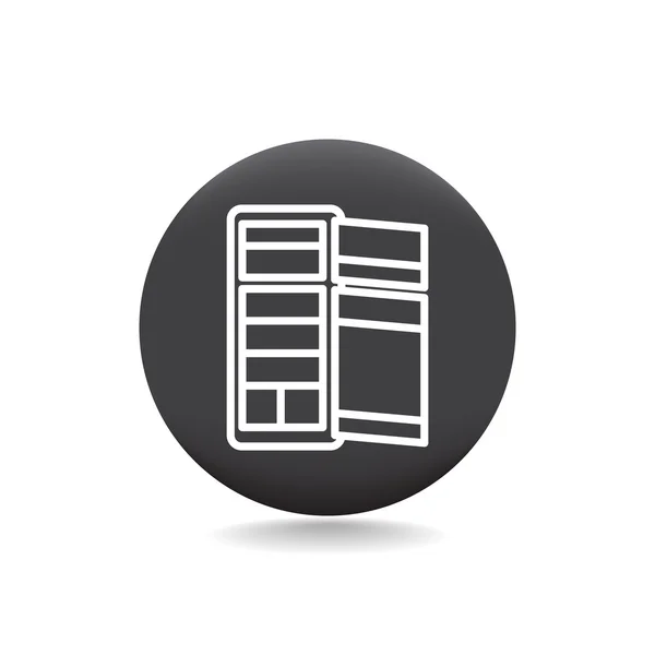 Kitchen Refrigerator icon — Stock Vector