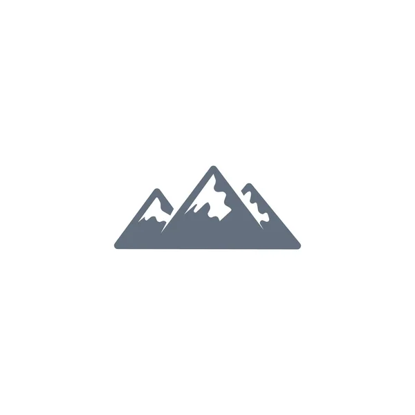 Montañas icono de senderismo — Vector de stock
