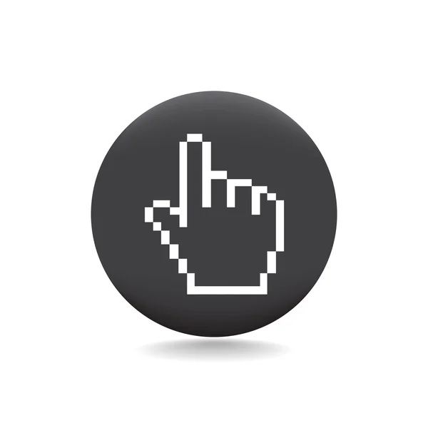 Icono del cursor de mano — Vector de stock