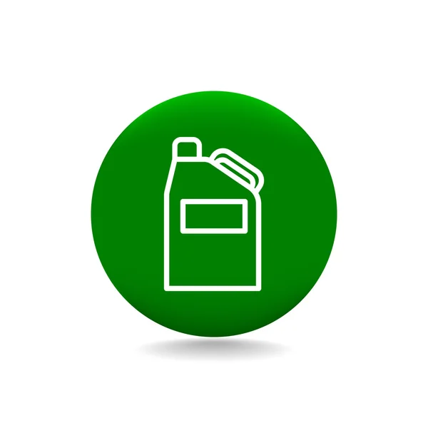 Jerrycan para ícone de benzina —  Vetores de Stock