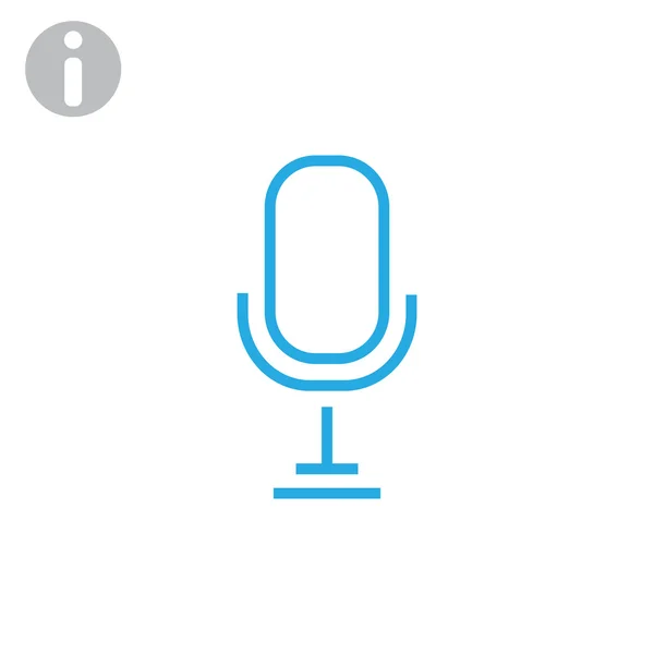 Voice microphone icon — Stock Vector