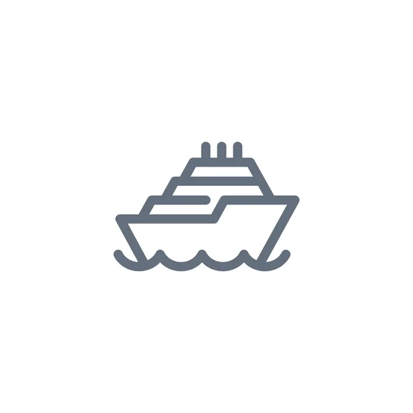 Ícone de transporte navio — Vetor de Stock