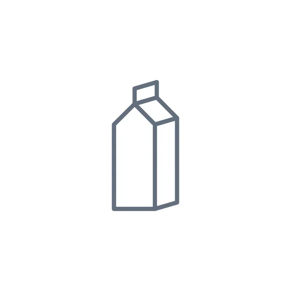 Csomagolási konténer a tej ikon — Stock Vector