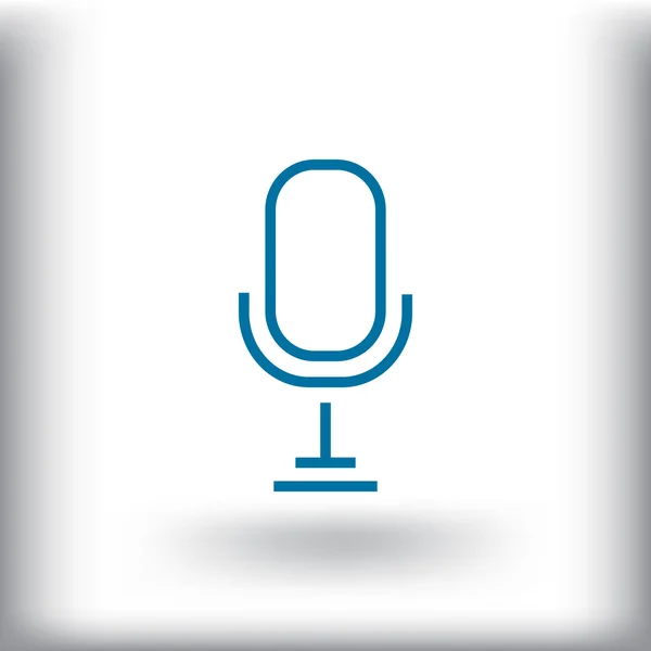 Hang mikrofon ikon — Stock Vector
