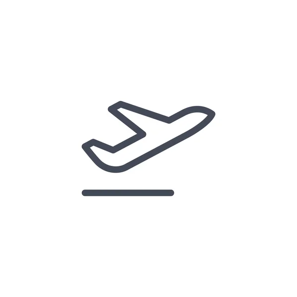 Trasporto aereo icona di volo — Vettoriale Stock