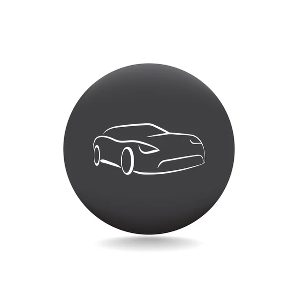 Icono web del coche — Vector de stock
