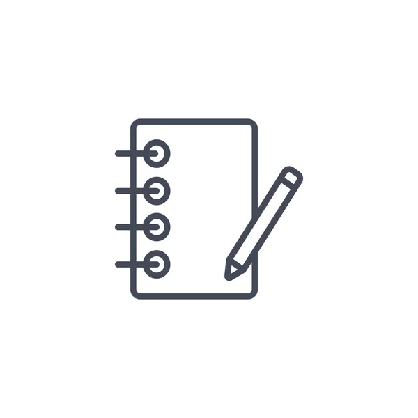 Notebook web pictogram — Stockvector