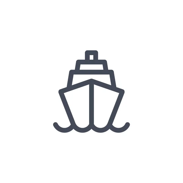 Icono del transporte marítimo — Vector de stock