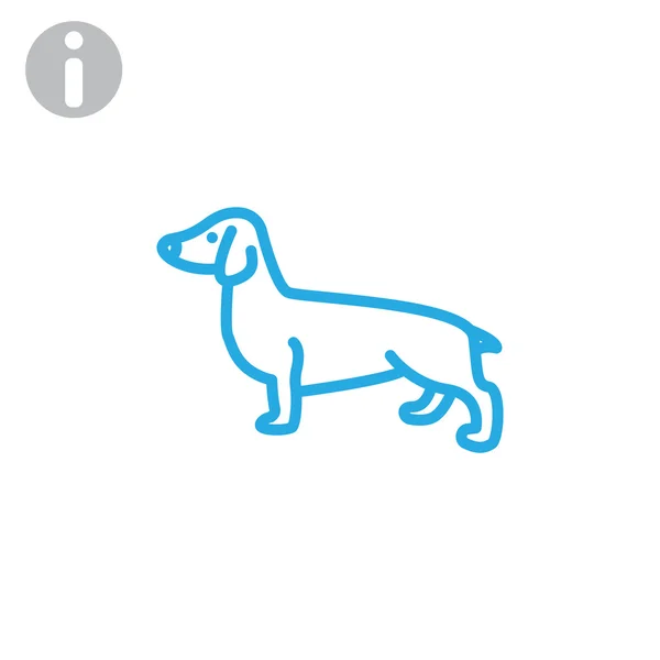 Dog web Icon. — Stock Vector