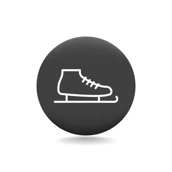 Icône de patinage sportif — Image vectorielle
