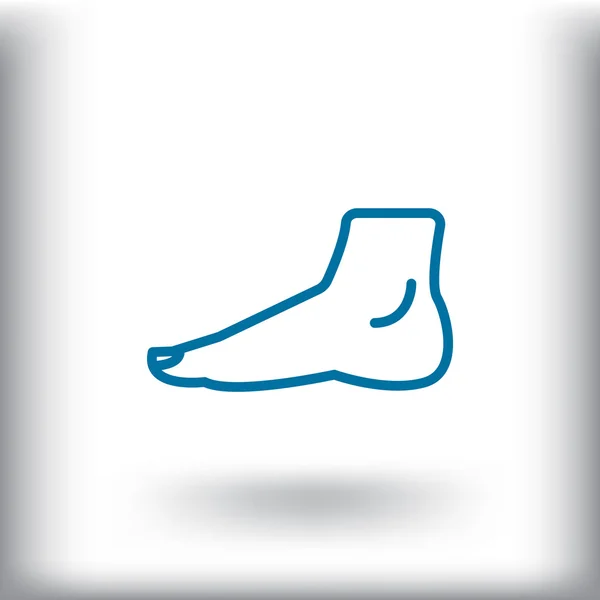Ícone do pé humano — Vetor de Stock