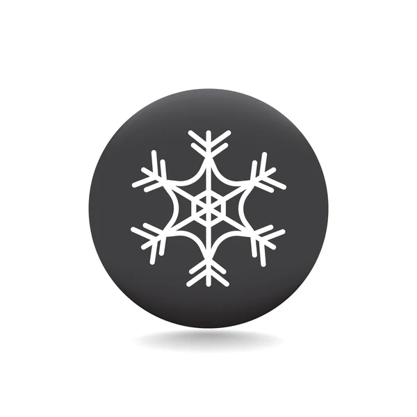 Winter Snowflake pictogram — Stockvector