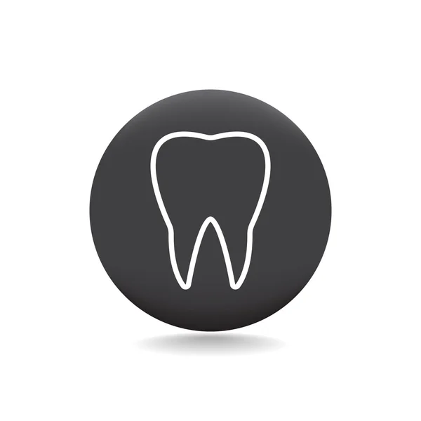 Εικονίδιο web δόντι — Διανυσματικό Αρχείο