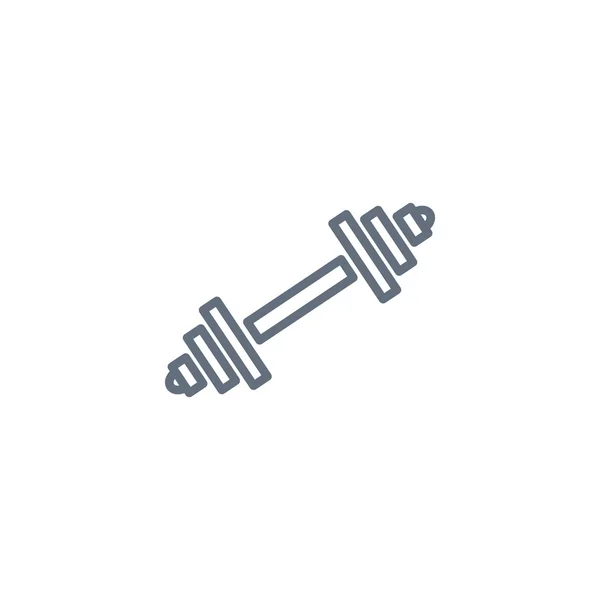 Sportschool barbell pictogram — Stockvector