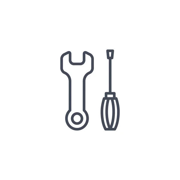 Key screwdriver icon — Stock Vector