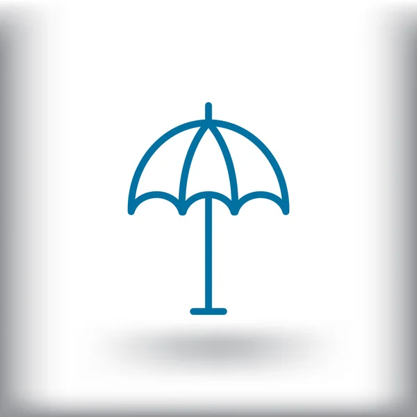 Parapluie de plage Icône — Image vectorielle