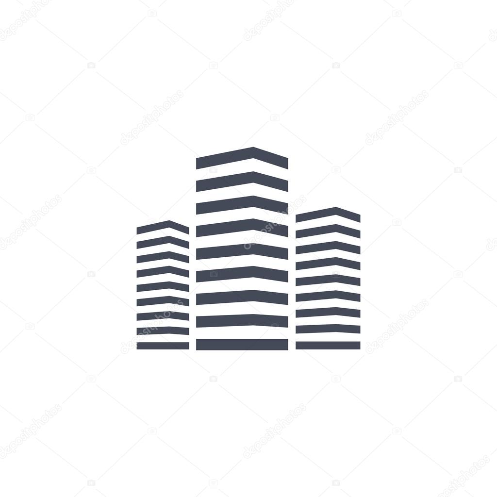 Multistory building icon. vector illustration