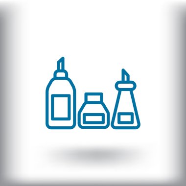 mutfak şişe set simgesi  