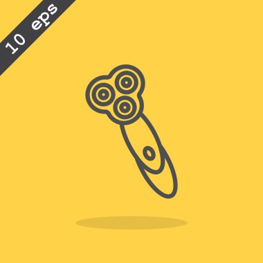 Elektrikli tıraş makinesi simgesini