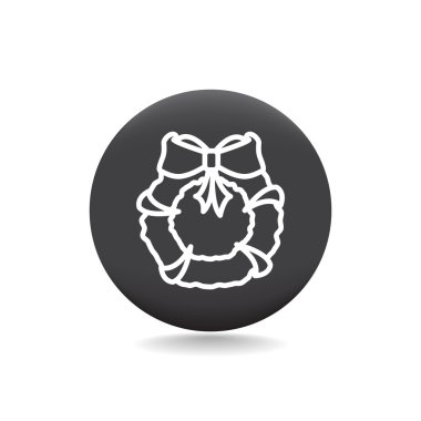 Noel çelenk simgesi