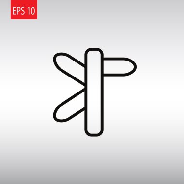 yön işareti simgesi