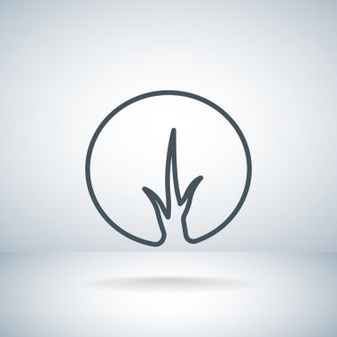 soyut ağaç simgesi